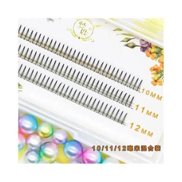 Imagem de Cílios Postiços Naturais Castanhos 8-12mm Maquiagem Coreana Em Fios Ag