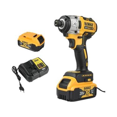 Imagem de Parafusadeira De Impacto Elétrica Sem Fio DeWalt 20V Brushless Para Ba