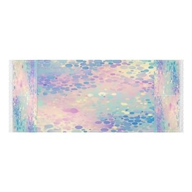 Imagem de Wassud Capas abstratas de lavadora e secadora circular, protetor de lavadora com sacos de armazenamento, capa de geladeira à prova de poeira com bolsos para lavanderia doméstica, cozinha, 120 x 55 cm