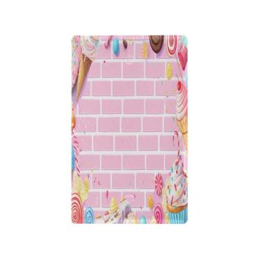 Imagem de Wassud Placa de cobertura de interruptor de luz colorida tema sobremesa decorativa capas de tomada placa de parede para tomadas elétricas em branco 4,53 x 2,76 polegadas