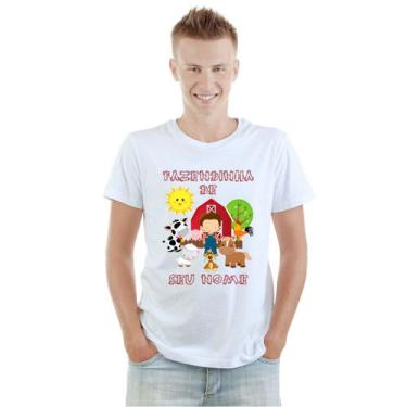 Imagem de Camiseta Fazendinha Menino Camisa Personalizada Blusa Adulto Algodão c