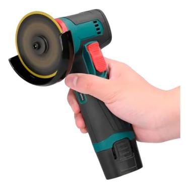 Imagem de Esmerilhadeira Angular Sem Fio 12V, 76mm, 19.500 RPM, com Bateria 3600mAh, Carregador Bivolt, Disco de Corte, Verde e Preto, 27x13.5cm
