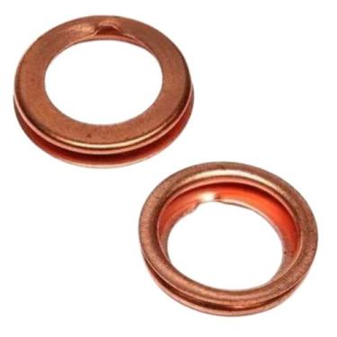 Imagem de Kit 10 Anel Arruela Cobre Vedação Carter Original Linha Nissan - Mestr