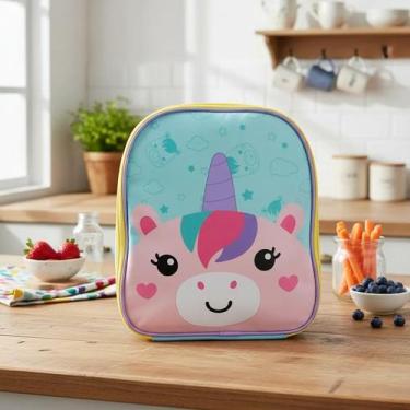 Imagem de Lancheira Térmica Animais Escolar Passeio Mochila Infantil - D Present