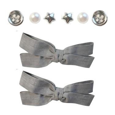 Imagem de Umvabifut Pingentes femininos com laço, conjunto de pingentes de decoração de sapatos de tamanco para sandálias, correntes brilhantes para sapatos femininos para tamanco, Small, Acrílico, não