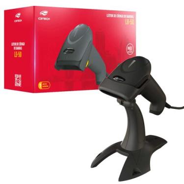 Imagem de Leitor de Código de Barras C3Tech LB-50BK, Cabo USB, Leitura de Código