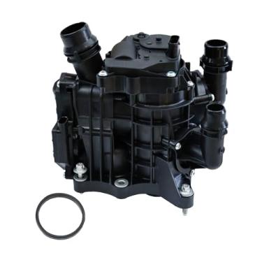 Imagem de MITZONE Módulo de gerenciamento térmico do motor compatível com BMW 01/2018-12/2019 X3 X4 X5 X6 730i 730Li 10/2017-12/2019 320i 320iX 330i Z4 09/2017-12/2019 520i 0i 5300 Carcaça do termostato i 530iX