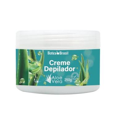 Imagem de Creme Corporal Depilatório Depilador para Corpo Pernas Axilas Virilhas Com Aloe Vera - 250g Lucys.