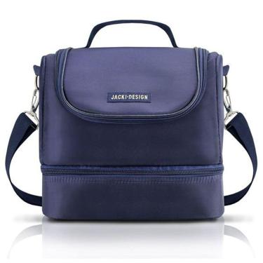 Imagem de Kit Bolsa Térmica, Marmita E Garrafa 700ml Azul