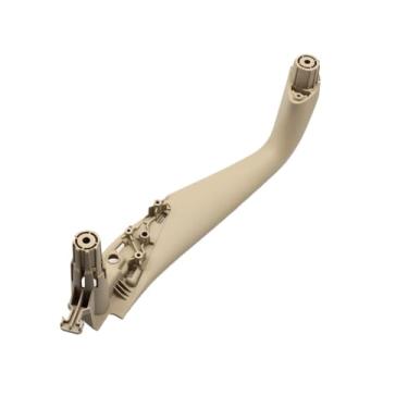 Imagem de Capa de acabamento da maçaneta interna da porta dianteira e traseira esquerda e direita, compatível com BMW Série 5 M5 G30 G31 F90 2017 2018 2019 2020 2021 51417438521(Beige Front Left)