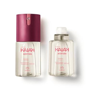 Imagem de kit Desodorante Corporal Kaiak Aventura Natura Feminino com Refil 100 ml