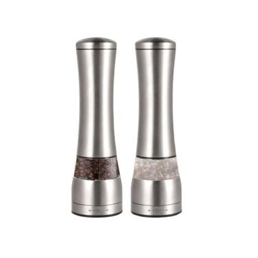 Imagem de Kit 02 x Moedor Manual Para Pimenta ou Sal Gourmet em Inox - ATMX