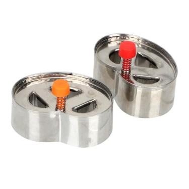 Imagem de Ferramentas de cozimento de biscoitos, ferramentas de molde de prensa manual, utensílios de cozinha, carimbos de biscoitos, moldes para decoração de bolos, fondant, cortadores de biscoito (2 peças)