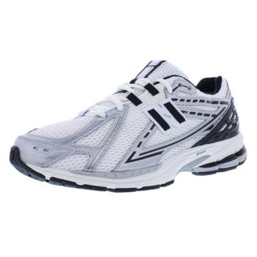 Imagem de New Balance Tênis masculino 1906, Prata metálico/preto/alfa - prata, 13.5 Women/12 Men