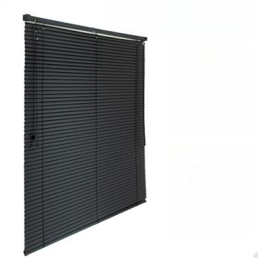 Imagem de Persianas Horizontais, Adequadas Para Salas de Estar, Quartos e EscritóRios, Permitindo Ajustar a Luz Interior de Acordo Com As Suas PreferêNcias Pessoais.(PRETO)