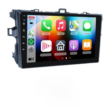 Imagem de Ichuangxin Tela 2G + 32G Android13 9 polegadas IPS sem fio Apple Carplay Android Auto estéreo para carro Toyota Corolla 2009-2013 com FM/RDS Bluetooth GPS WiFi SWC Link Espelho USB Câmera de backup