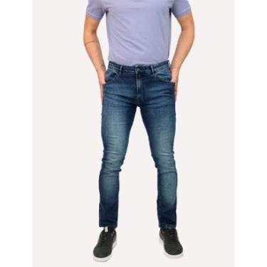 Imagem de Calça Ellus Jeans Masculina Skinny First Blue Azul Médio-Masculino