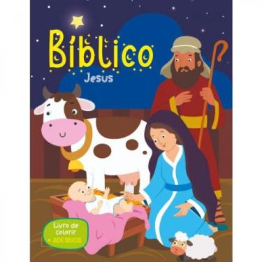 Imagem de Bíblico jesus - livro de colorir + adesivos - PE DA LETRA, 3