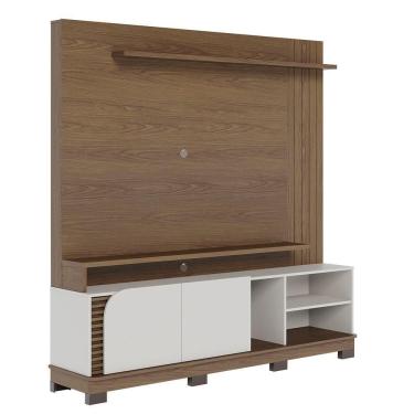 Imagem de Home Jurere 180cm 2 Portas De Giro - Ssx Multicoisas Cor Amendoa/off White Matte