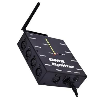 Imagem de Luocute Decodificador Amplificador de Sinal Sem Fio DMX512, Saída de 8 Canais para Iluminação de Casamento Em Bar KTV, Com Sinal Forte e Estável e Controle Preciso (plugue americano)