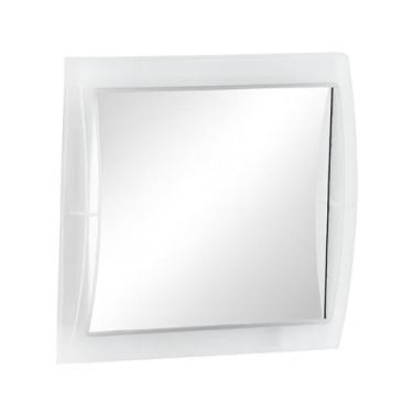 Imagem de Espelho Portátil com Ventosa para Banheiro – Barbear, Maquiagem e Skincare no Box(Branco)