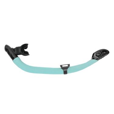 Imagem de Cryfokt Snorkel de Mergulho de Dupla Função Totalmente Seco Com Válvula de Mordida Confortável para Mergulho Livre Equipamento de Universal Respiração Fácil (#7)