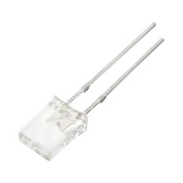 Imagem de 100 peças diodo led 2x5x7mm kit de diodos de luzes transparentes verme
