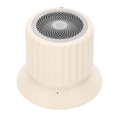 Imagem de Yunseity Alto-falante Magnético, Alto-falante Portátil Sem Fio Com Som Surround 360 e Botão de Volume Ajustável, 5.3 para Jogos de Filmes Musicais (Bege)