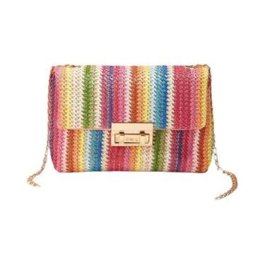 Imagem de Bolsa Transversal Estilosa Para Mulheres Com Alça De Corrente Para Loo