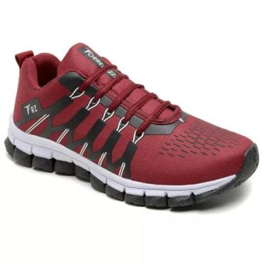 Imagem de Tênis Masculino Casual Leve Confortável rf 481 - Torrenezzi, Vinho, 41