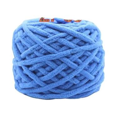 Imagem de Fio De Poliéster Macio E Grosso (2 Peças) Para Tricô Manual, Crochê, C
