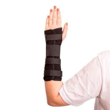 Imagem de Tala para Punho Mercur Longa Esquerda Preta Tam P - unidade