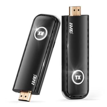 Imagem de Transmissor e receptor HDMI sem fio 165 pés/50 m, saída de decodificação 4K 1080p, kit extensor HDMI sem fio portátil Plug & Play para transmitir vídeo de laptop/caixa de TV para monitor/HDTV/projetor