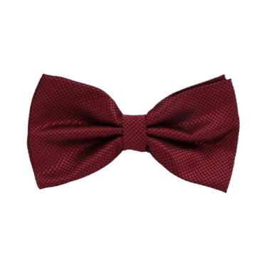 Imagem de Gravata Borboleta Masculina Clássica Em Tecido Liso Para Casamento E B