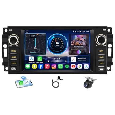 Imagem de Rádio automotivo de 4 núcleos + 64 GB para Dodge RAM 1500 2500 3500 2009 2010 2011 2012: tela sensível ao toque de 17.8 cm 1280 x 800 HD estéreo com câmera de reserva sem fio Carplay Android Auto