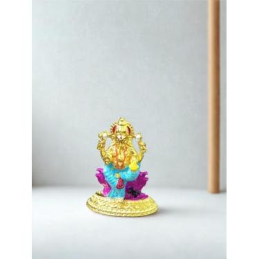 Imagem de Yuktha Eternals God Ganesh Multi Color Idol for Car Dashboard | Home Decor | Gifting Showpiece.