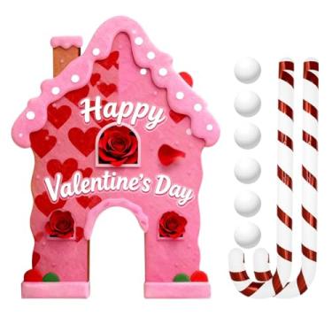 Imagem de Conjunto de jogo de golfe para dos namorados – atividade interna portátil para o dos namorados – campo de golfe de festa com bolas e tacos para casais de golfistas, homens e mulheres, férias