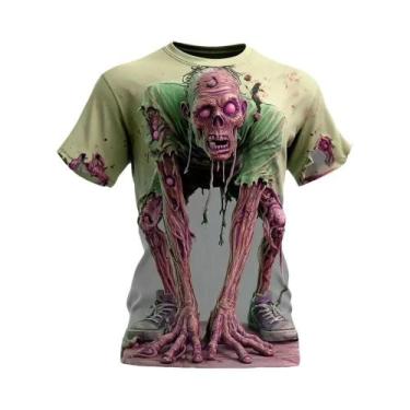 Imagem de Camiseta Masculina De Secagem Rápida E Respirável Com Estampa 3D De Ho