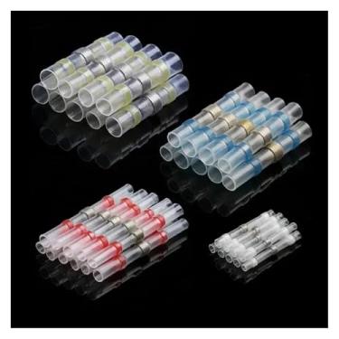 Imagem de 100 pçs/caixa Conectores de fio de vedação de solda com isolamento térmico terminais elétricos de emenda de extremidade