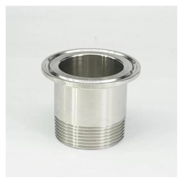 Imagem de Conector de encaixe de tubo de virola de aço inoxidável 304 de 3,8 cm BSP macho x 5 cm para fermentação caseira WWECCQIJ