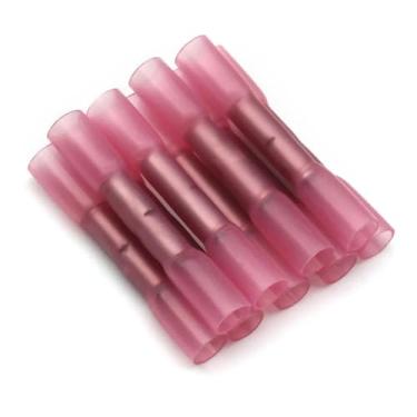 Imagem de Conectores de extremidade termorretrátil, 3 tamanhos, cabo de emenda de fio elétrico, terminais de crimpagem AWG 22-10 Kit (Rojo, 20 peças)