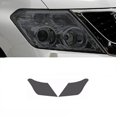 Imagem de Película de farol de carro para Nissan Patrol Y62 2012-2018 Película protetora de farol de carro luz frontal transparente em formato pré-cortado acessórios adesivos