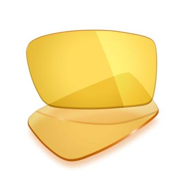 Imagem de Mryok Lentes de reposição UV400 compatíveis com óculos de sol Arnette After Party AN4158 62 mm, HD Polarized, proteção UV, resistente a impactos e ajuste perfeito - Amarelo HD