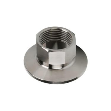 Imagem de Hex curto 1/10.2 cm 3/20.3 cm 1/5.1 cm 3/10.2 cm 2.5 cm 1-1/5.1 cm 5.1 cm BSPT fêmea 1.3 cm 3.8 cm 5.1 cm 6.3 cm Tri Clamp conector encaixe 304 316L inoxidável (DN8 1l4 BSPT K50.5, SUS304)