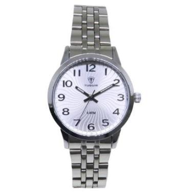 Imagem de Relógio Feminino Tuguir Analógico 9182C Prata-Masculino