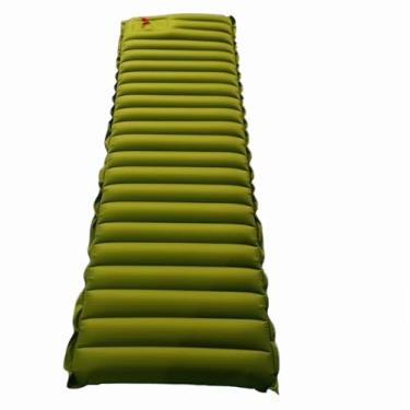 Imagem de HUHUCASE Almofada de dormir inflável extragrossa com bomba embutida, o colchão de acampamento mais confortável, adequado para mochila, viagem de carro e caminhadas, compacto e leve (verde fruta)