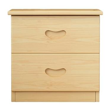 Imagem de Mesa de cabeceira moderna de madeira grande de 45 cm/18 altura com gavetas, mesa de cabeceira de armazenamento de 2 camadas, prateleira, móveis de cabeceira