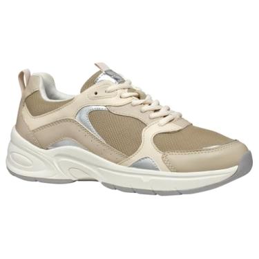 Imagem de Geox Tênis feminino de cano baixo, Lt Taupe Papyrus, 37