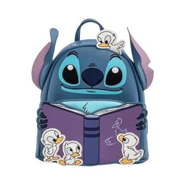 Imagem de Mochila Mini Em Couro PU Parks Stitch Scrump Blumen Ukulele Mochila Es