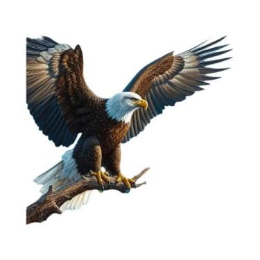 Imagem de Pintura Em Diamante Eagle Com Pedras De Strass, Mosaico De Montanha E 